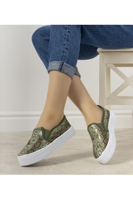 Žalios spalvos "Slip On Irving" sportbačiai