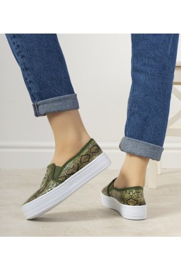 Žalios spalvos "Slip On Irving" sportbačiai