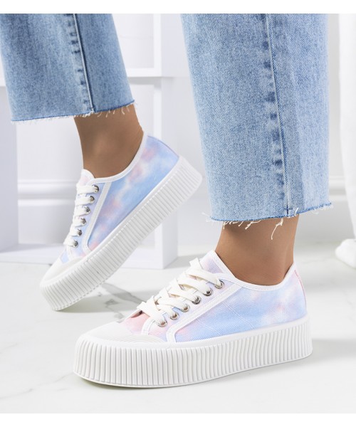 Mėlynai rožinės spalvos "Steen" moteriški sportbačiai