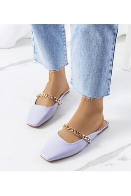 Violetinės elegantiškos "Baras" šlepetės