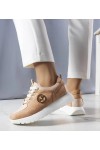 Smėlio Spalvos Sneakers Stiliaus Ant Platformos Kristine Smėlio Spalvos Sneakers Stiliaus Ant Platformos Kristine