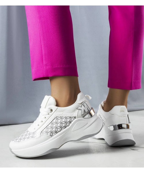 Balti Sneakers Stiliaus Su Monograma Margie Balti Sneakers Stiliaus Su Monograma Margie