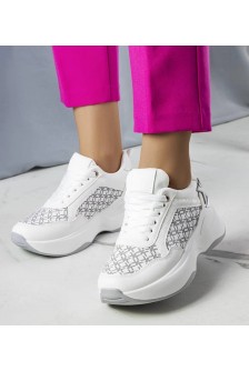 Balti Sneakers Stiliaus Su Monograma Margie