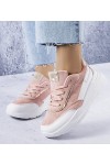 Rožinės Spalvos Sneakers Stiliaus Su eko-zamszu Dupuis Rožinės Spalvos Sneakers Stiliaus Su eko-zamszu Dupuis