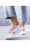 Rožinės Spalvos Sneakers Stiliaus Su eko-zamszu Dupuis Rožinės Spalvos Sneakers Stiliaus Su eko-zamszu Dupuis