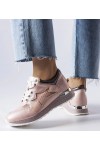 Rožinės Spalvos Blizgantys Sneakers Stiliaus L'Angelier Rožinės Spalvos Blizgantys Sneakers Stiliaus L'Angelier