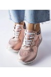 Rožinės Spalvos Blizgantys Sneakers Stiliaus L'Angelier Rožinės Spalvos Blizgantys Sneakers Stiliaus L'Angelier