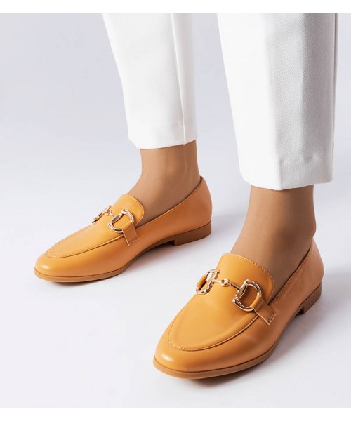 Rudi mokasinai plokščiu kulnu Jomphe