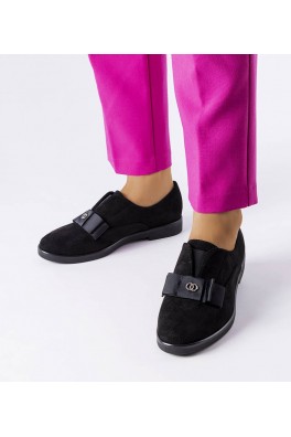 Juodi pusbačiai su šlepetėmis "Mutton half shoes