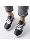 Juodi „Sneakers“ stiliaus bateliai su platforma „Sacaton“