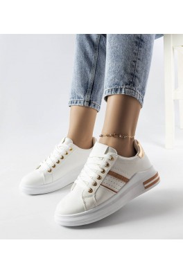 Balti platforminiai sportbačiai iš Lanoie