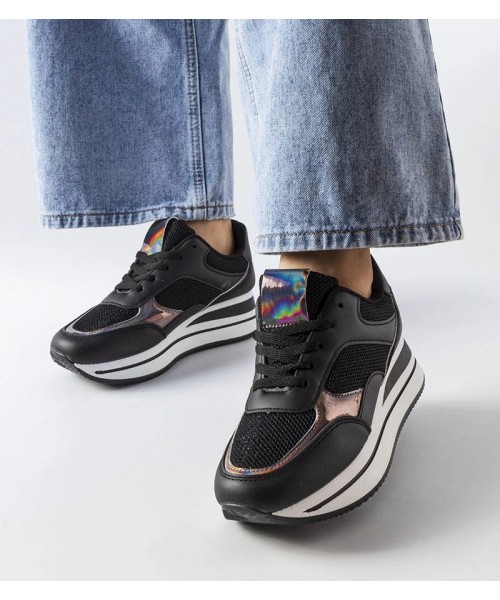 Juodi Sneakers Stiliaus Ant Grubaus Pado Ethel Juodi Sneakers Stiliaus Ant Grubaus Pado Ethel