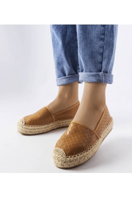 Rudos espadrilės su įspaudu "Geoffrey