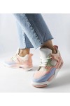 Rožinės Spalvos Sneakers Stiliaus Su Kombinuotomis Medžiagomis Malas