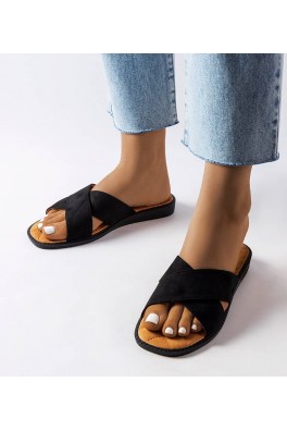 Juodos Tiana šlepetės