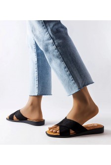 Juodos Spalvos Šlepetės Tiana