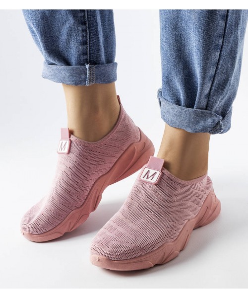 Rožiniai moteriški medžiaginiai sportiniai bateliai Aaron Rožiniai moteriški medžiaginiai sportiniai bateliai Aaron