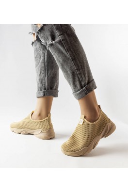 Azalee tamsiai smėlio spalvos moteriški sportiniai bateliai