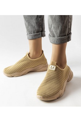 Azalee tamsiai smėlio spalvos moteriški sportiniai bateliai