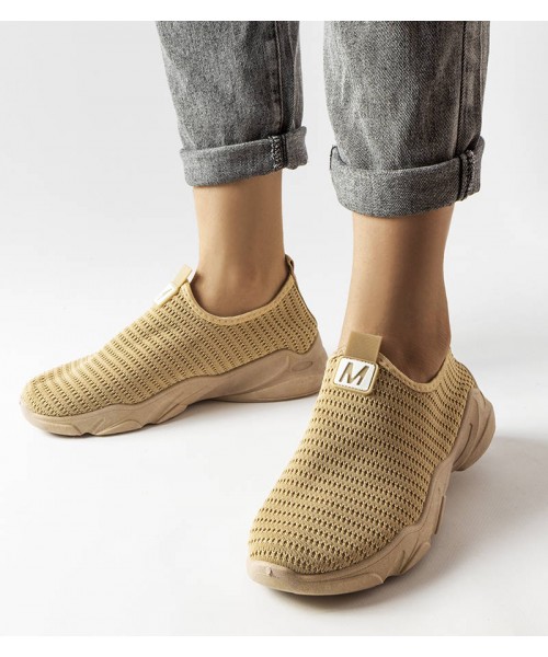 Azalee tamsiai smėlio spalvos moteriški sportiniai bateliai