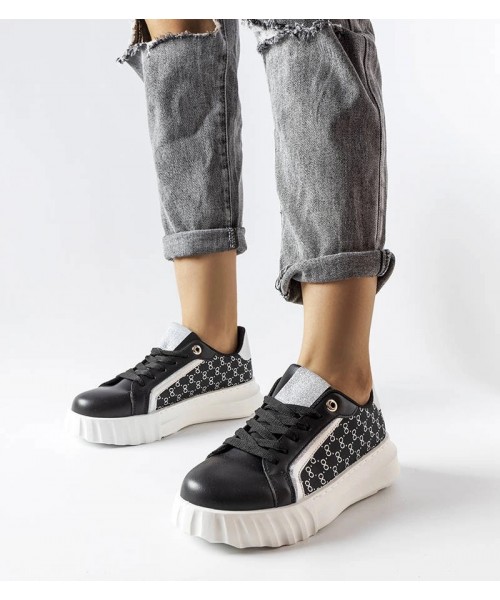 Juodi Sneakers Stiliaus Ant Platformos Giuseppe Juodi Sneakers Stiliaus Ant Platformos Giuseppe
