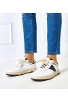 Balti-Juodi Moteriški Sneakers Stiliaus Marcella