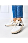 Balti-Juodi Moteriški Sneakers Stiliaus Marcella