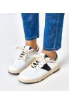 Balti-Juodi Moteriški Sneakers Stiliaus Marcella