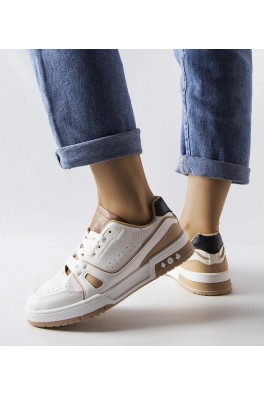 Balti Sneakers Stiliaus Su Smėlio spalvos Intarpais Willson