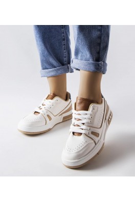 Balti Sneakers Stiliaus Su Smėlio spalvos Intarpais Willson