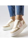 Balti Sneakers Stiliaus Su Rožinės Spalvos Intarpais Plouffe