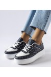 Juodi Sneakers Stiliaus papuošti Monograma Sands