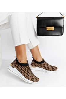 Juodi-Rudi Kedai Slip On Tartano