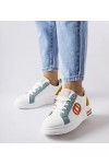 Balti Sneakers Stiliaus Su Spalvotais Intarpais Passaic Balti Sneakers Stiliaus Su Spalvotais Intarpais Passaic