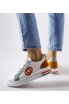 Balti Sneakers Stiliaus Su Spalvotais Intarpais Passaic Balti Sneakers Stiliaus Su Spalvotais Intarpais Passaic