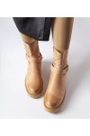 Smėlio spalvos ažūriniai batai su grandine iš "Procopio