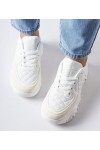 Balti Sneakers Stiliaus Su Sidabro Intarpais Esquibel Balti Sneakers Stiliaus Su Sidabro Intarpais Esquibel