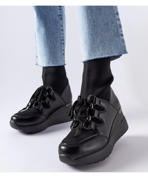 "Rochon" juodi batai su kojinėmis