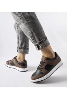 Rudos-Juodi Sneakers Stiliaus Jacqueline