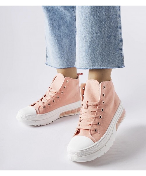 Rausvos spalvos "Quiet" kulkšnių bateliai