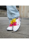 Balti-Rožinės Spalvos Sneakers Stiliaus Su Geltona Spalva językiem Archie Balti-Rožinės Spalvos Sneakers Stiliaus Su Geltona Spalva językiem Archie
