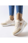 Smėlio Spalvos-Balti Sneakers Stiliaus Su Dekoracija nitką Acciano Smėlio Spalvos-Balti Sneakers Stiliaus Su Dekoracija nitką Acciano