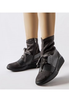 Pilkos kojinės su "Spoleto" kulnais