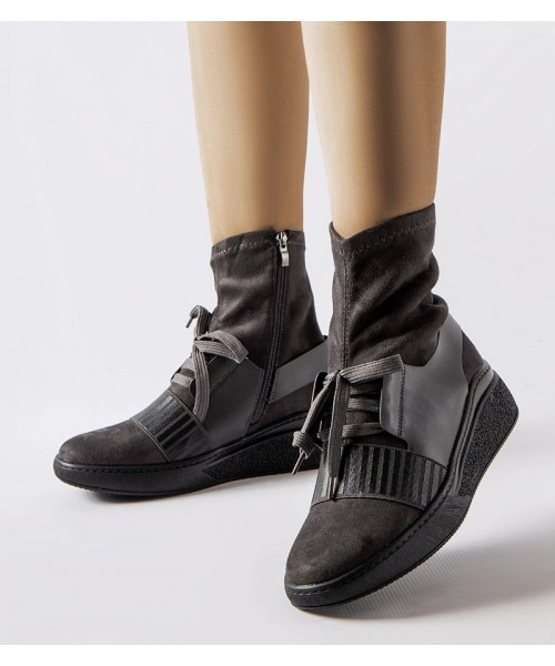 Pilkos kojinės su "Spoleto" kulnais