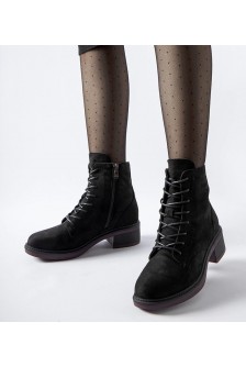 Juodi klasikiniai batai violetiniu padu "Teo