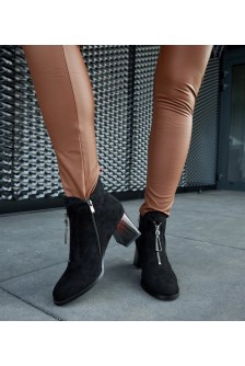 Juodi batai su lakuotu stulpeliu Gianleone