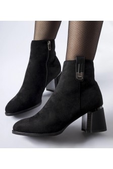 Juodi apšiltinti stiletto batai Bangor