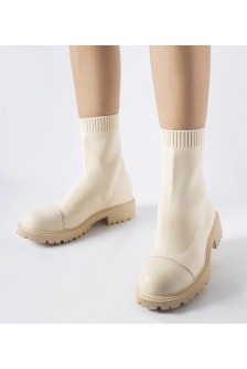 Smėlio spalvos kojinių batai su cirkoniais Vail