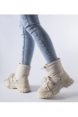 Aubine smėlio spalvos apšiltinti sniego batai