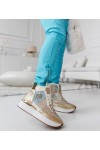 Auksinės Spalvos sneakersy Su brokatem Deleon Auksinės Spalvos sneakersy Su brokatem Deleon